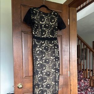Elegant Black Lace Dress